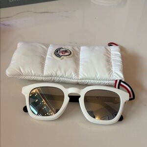 White Sunglasses with Case
